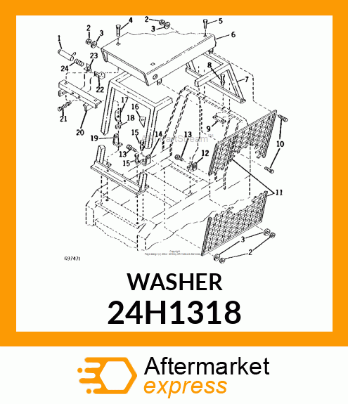 WASHER, METALLIC, ROUND HOLE 24H1318