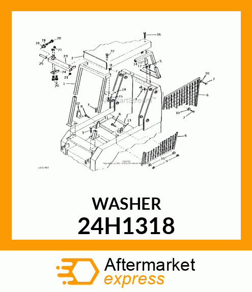 WASHER, METALLIC, ROUND HOLE 24H1318