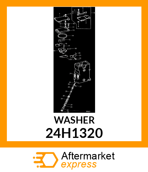 WASHER, METALLIC, ROUND HOLE 24H1320