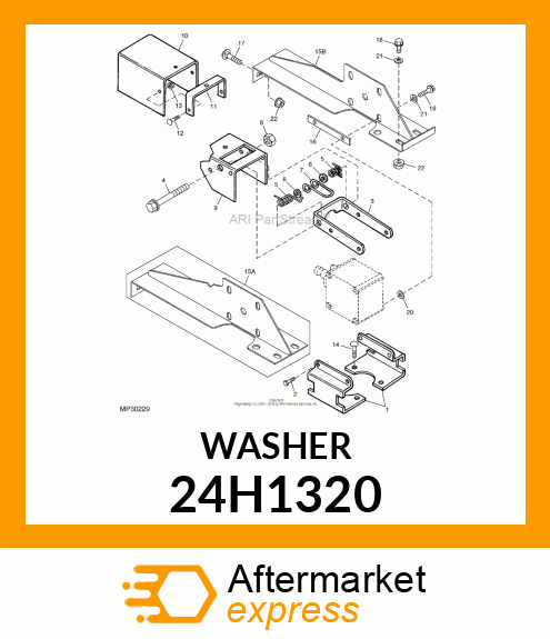 WASHER, METALLIC, ROUND HOLE 24H1320