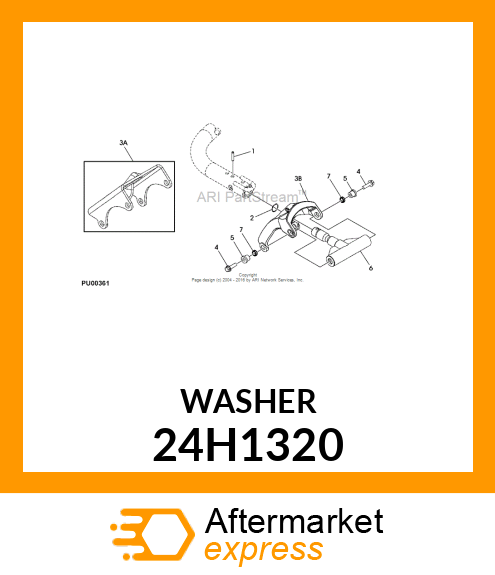 WASHER, METALLIC, ROUND HOLE 24H1320