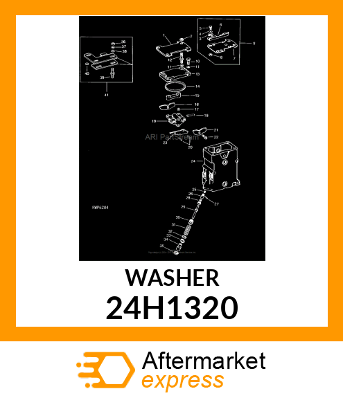 WASHER, METALLIC, ROUND HOLE 24H1320