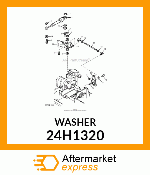 WASHER, METALLIC, ROUND HOLE 24H1320