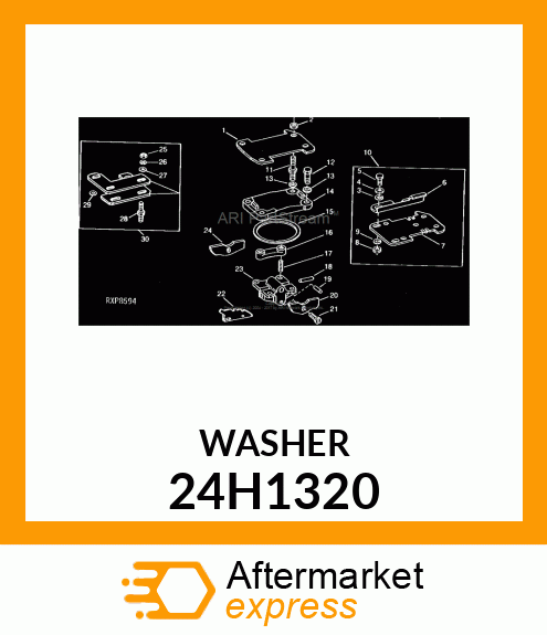 WASHER, METALLIC, ROUND HOLE 24H1320