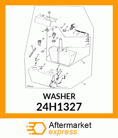 WASHER, METALLIC, ROUND HOLE 24H1327