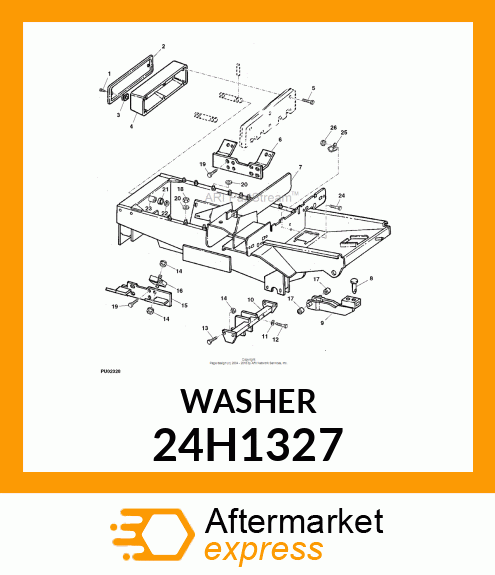 WASHER, METALLIC, ROUND HOLE 24H1327