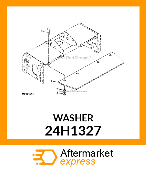 WASHER, METALLIC, ROUND HOLE 24H1327