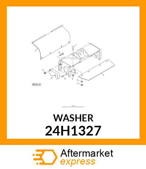 WASHER, METALLIC, ROUND HOLE 24H1327