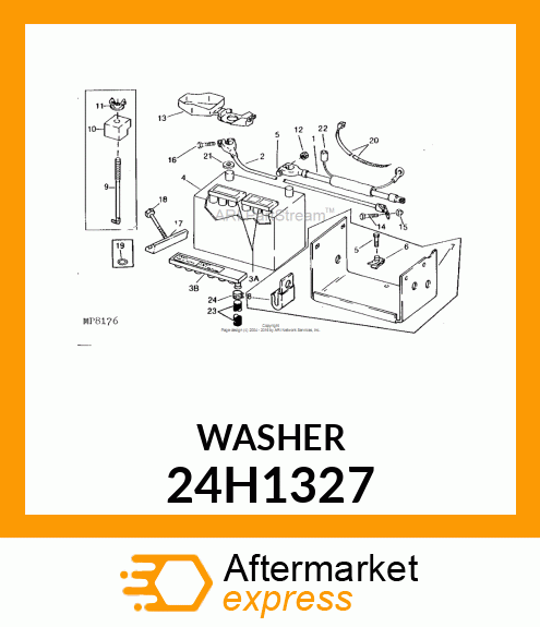 WASHER, METALLIC, ROUND HOLE 24H1327