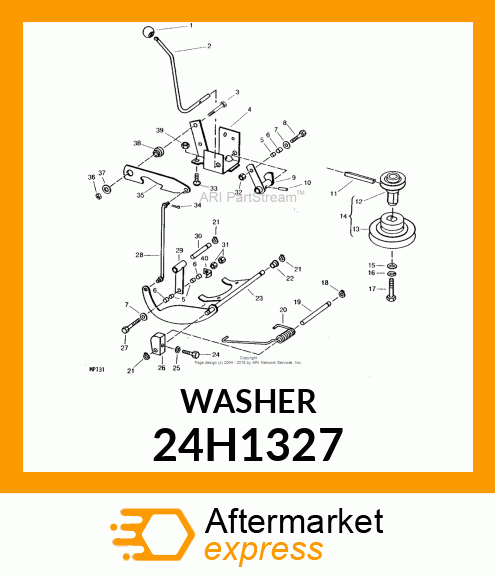 WASHER, METALLIC, ROUND HOLE 24H1327