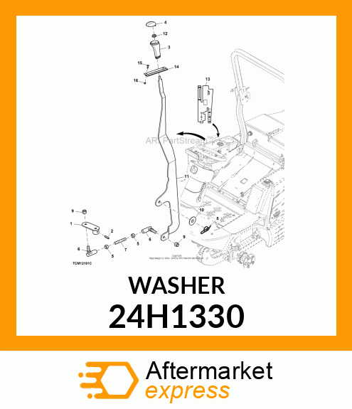 WASHER, METALLIC, ROUND HOLE 24H1330