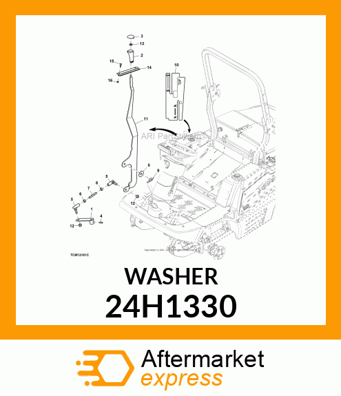 WASHER, METALLIC, ROUND HOLE 24H1330