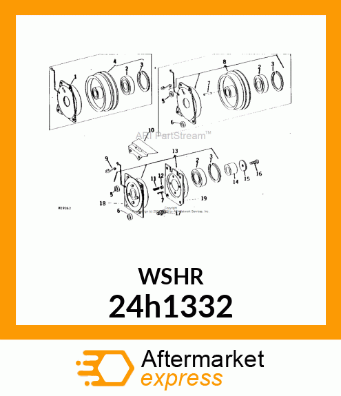 WASHER, METALLIC, ROUND HOLE 24h1332