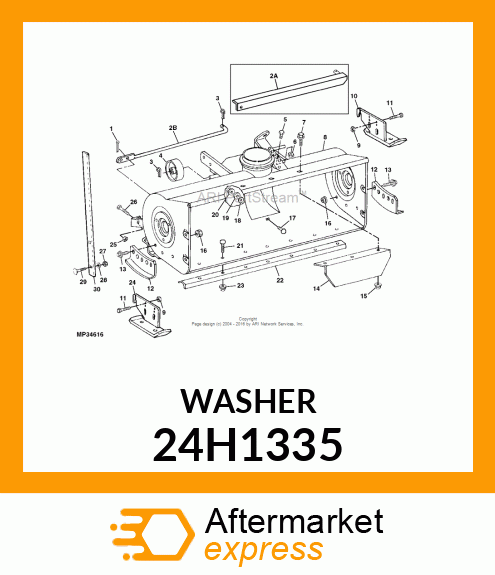 WASHER, METALLIC, ROUND HOLE 24H1335