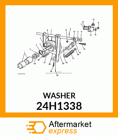 WASHER, METALLIC, ROUND HOLE 24H1338