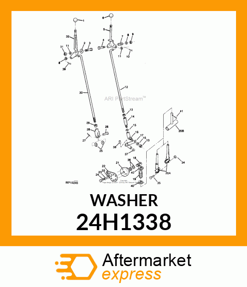 WASHER, METALLIC, ROUND HOLE 24H1338