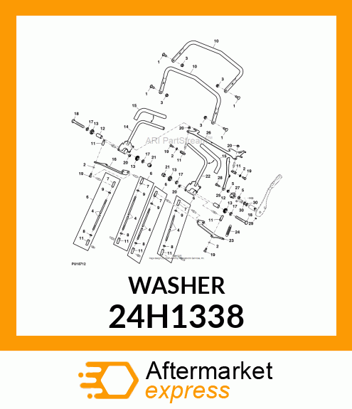 WASHER, METALLIC, ROUND HOLE 24H1338