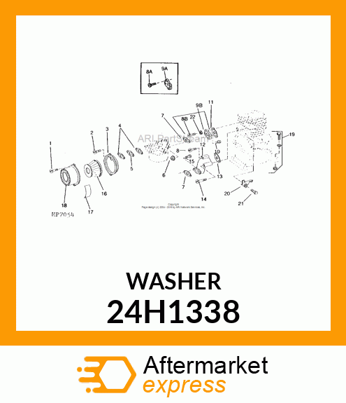 WASHER, METALLIC, ROUND HOLE 24H1338