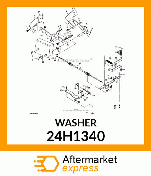 WASHER, METALLIC, ROUND HOLE 24H1340