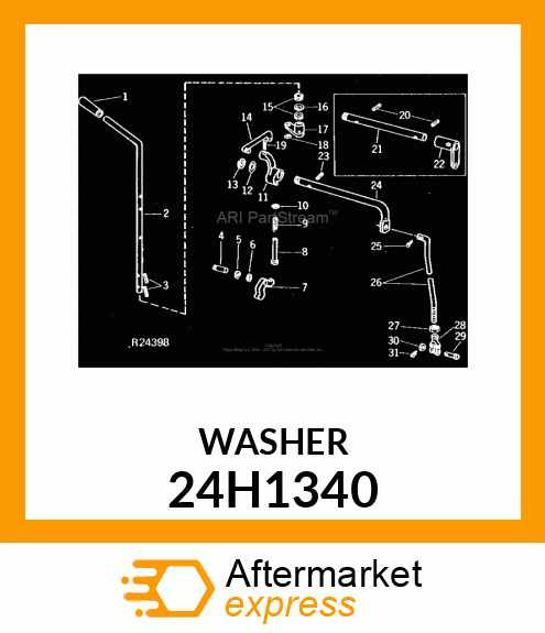 WASHER, METALLIC, ROUND HOLE 24H1340