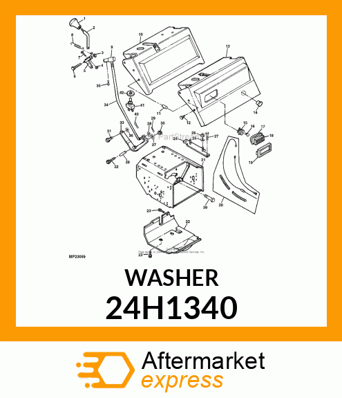 WASHER, METALLIC, ROUND HOLE 24H1340