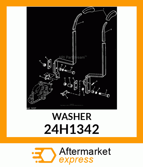 WASHER, METALLIC, ROUND HOLE 24H1342