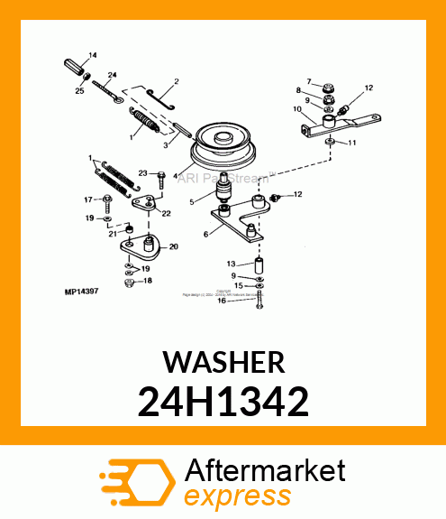 WASHER, METALLIC, ROUND HOLE 24H1342