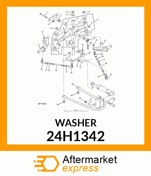 WASHER, METALLIC, ROUND HOLE 24H1342