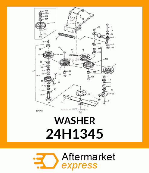 WASHER, METALLIC, ROUND HOLE 24H1345