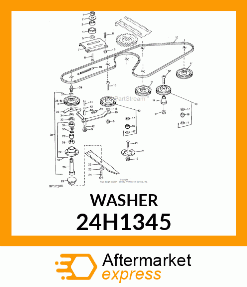 WASHER, METALLIC, ROUND HOLE 24H1345