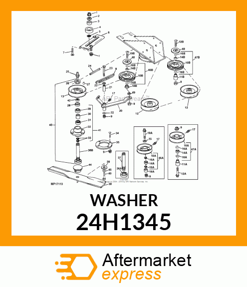 WASHER, METALLIC, ROUND HOLE 24H1345