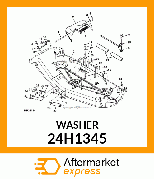 WASHER, METALLIC, ROUND HOLE 24H1345