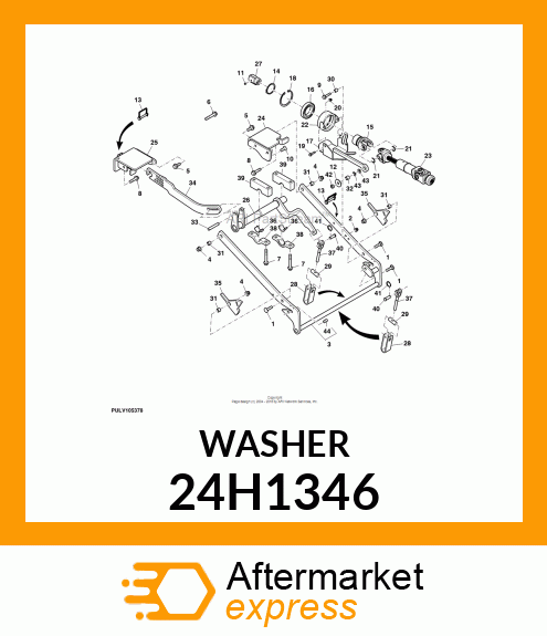 WASHER, METALLIC, ROUND HOLE 24H1346