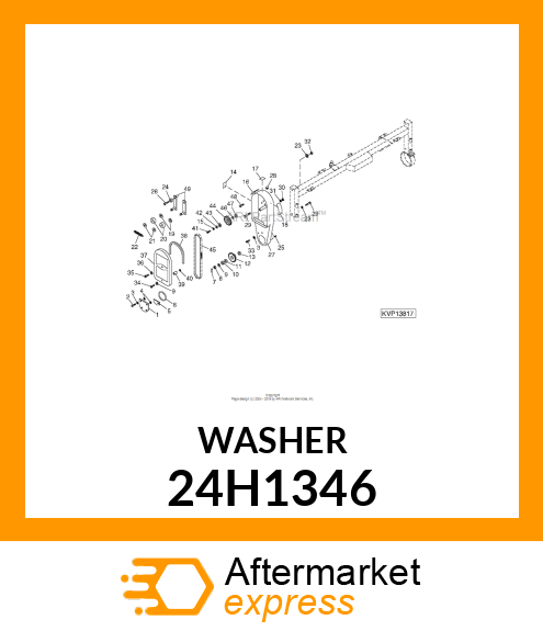 WASHER, METALLIC, ROUND HOLE 24H1346