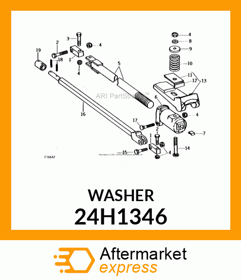 WASHER, METALLIC, ROUND HOLE 24H1346