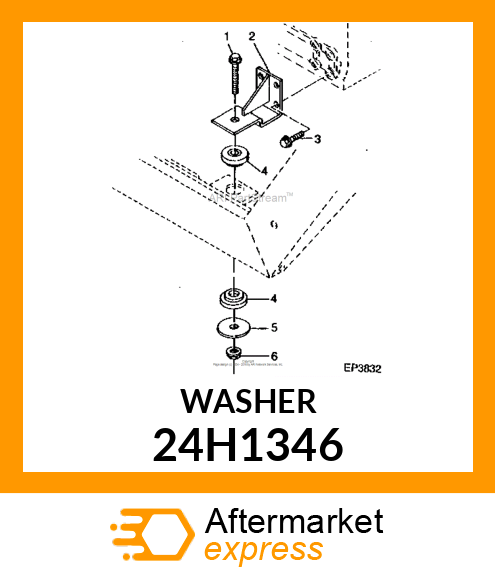 WASHER, METALLIC, ROUND HOLE 24H1346