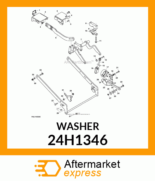 WASHER, METALLIC, ROUND HOLE 24H1346