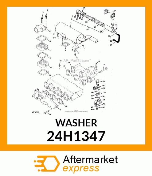 WASHER, METALLIC, ROUND HOLE 24H1347