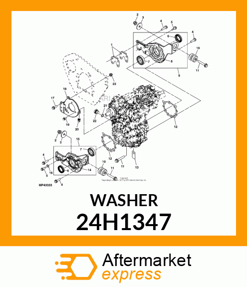 WASHER, METALLIC, ROUND HOLE 24H1347