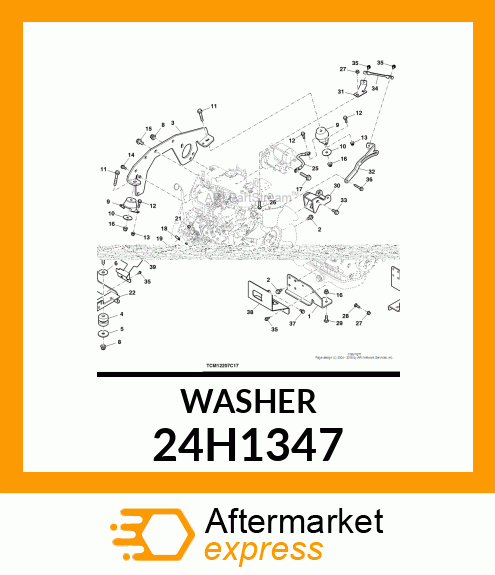 WASHER, METALLIC, ROUND HOLE 24H1347