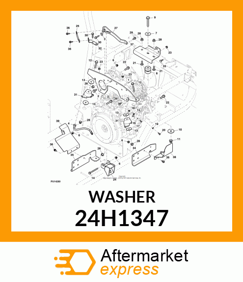 WASHER, METALLIC, ROUND HOLE 24H1347