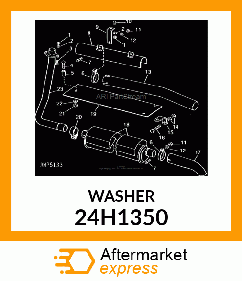 WASHER, METALLIC, ROUND HOLE 24H1350