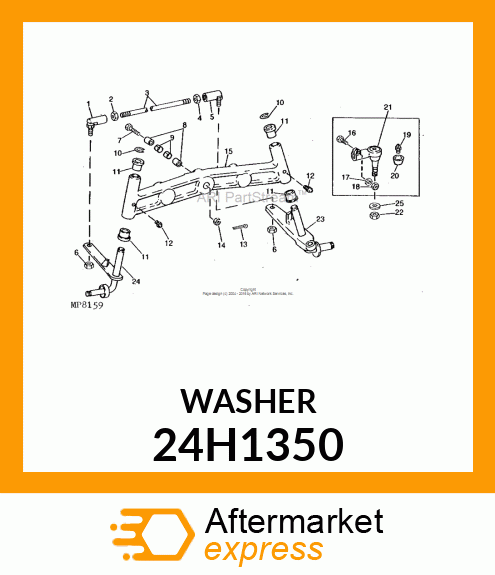 WASHER, METALLIC, ROUND HOLE 24H1350