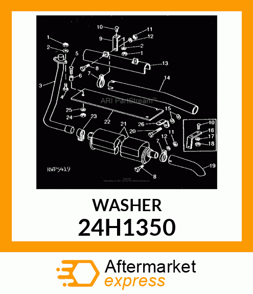 WASHER, METALLIC, ROUND HOLE 24H1350