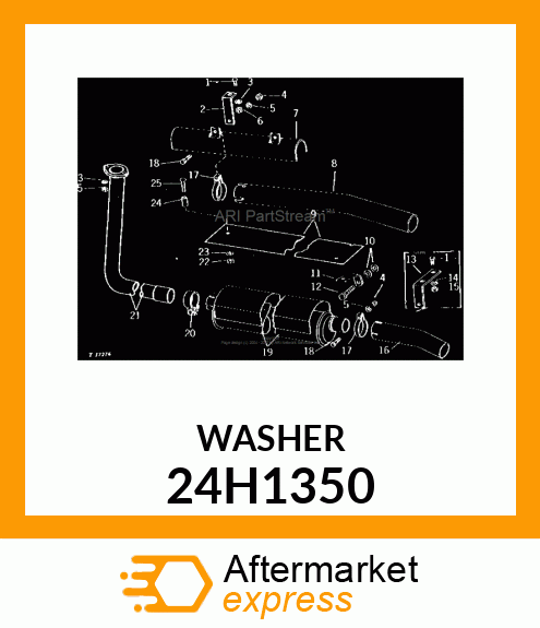 WASHER, METALLIC, ROUND HOLE 24H1350