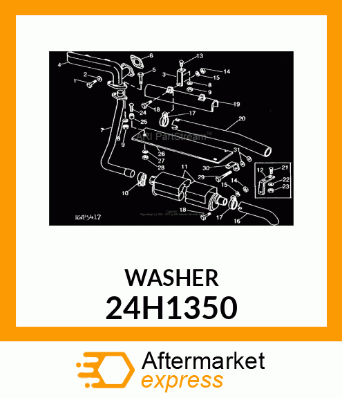 WASHER, METALLIC, ROUND HOLE 24H1350