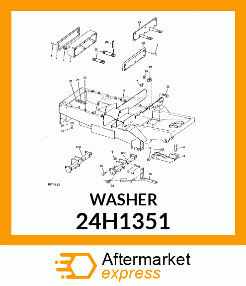 WASHER, METALLIC, ROUND HOLE 24H1351