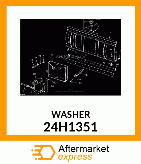 WASHER, METALLIC, ROUND HOLE 24H1351