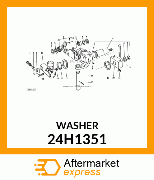 WASHER, METALLIC, ROUND HOLE 24H1351