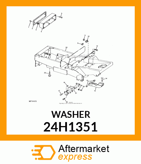 WASHER, METALLIC, ROUND HOLE 24H1351